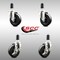 Service Caster 4 Inch 316SS Soft Rubber Swivel 1-1/4 Inch Expanding Stem Caster Brake SCC, 2PK SCC-SS316EX20S414-SRS-2-TLB-2-114 - alternate 2